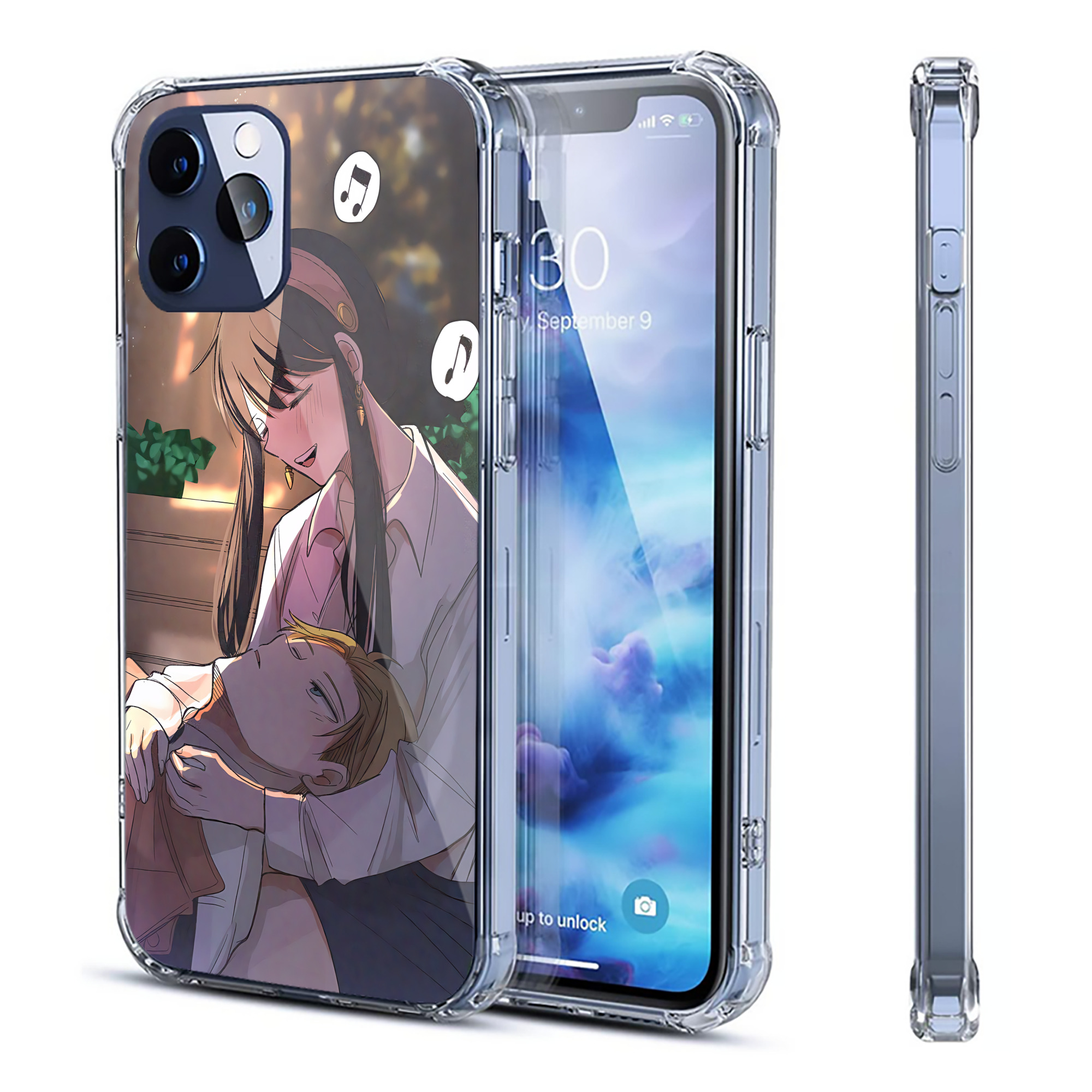 （画像用） SPY×FAMILY间谍家家酒 【iPhone 12シリーズ対応】透明スマホケース（クリアソフトケース）